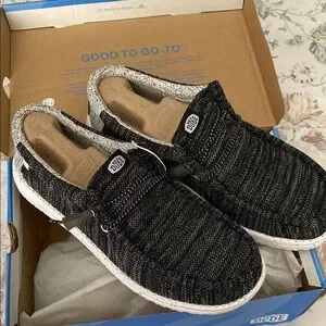 Hey Dude | Shoes | Hey Dude Black And White Slipon Loafers 